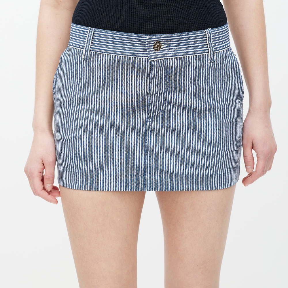Gucci Blue and White Striped Garment